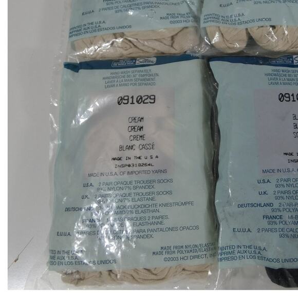 Silkies Women's Opaque Classic Ribbed Trouser Socks 4 New PKGS - Picture 2 of 4